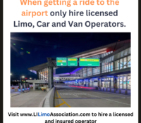 When getting a ride to the airport, only hire Licensed Car, Van, and Limo Operators